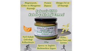 Şekersiz Kabak Çekirdeği Ezmesi 300gr x 2